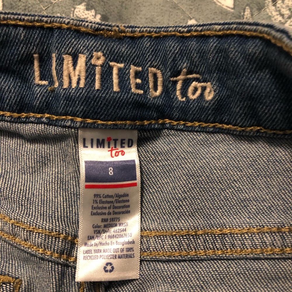 NWT Limited Too Dark Wash Girls Jeans - Picture 5 of 7